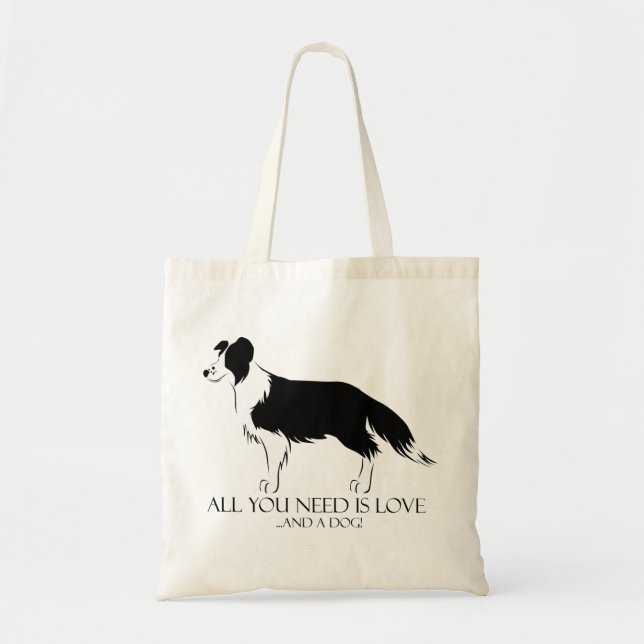 Tote Bag Amour et un chien (Devant)