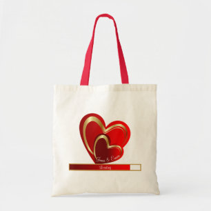 Tote Bag Amour Féminin Chargement Cœur Rouge Mariée Personn