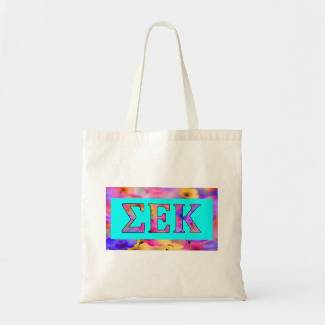 Tote Bag Amour Fourre-tout de fleur de SEK (Devant)