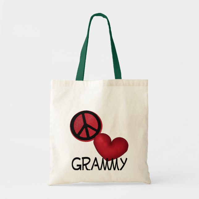 Tote Bag Amour Grammy de paix (Devant)
