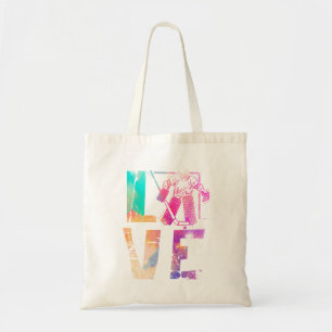Tote Bag Amour Hockey sur glace filles Dons de hockey femme