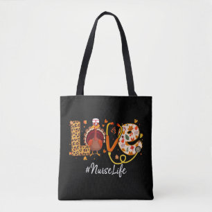 Tote Bag Amour Infirmière Vie de Noël Flanel Amour Nurs