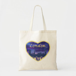 Tote Bag Amour Londres Rivière Tamise Angleterre Coucher de