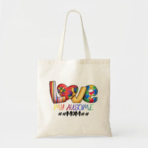 Tote Bag Amour Maman Sensibilisation sur l'autisme pour les