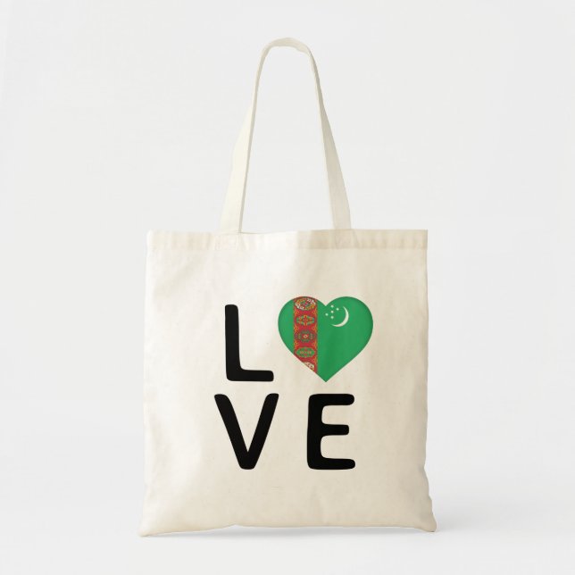 Tote Bag Amour - Pavillon Turkménistan (Devant)