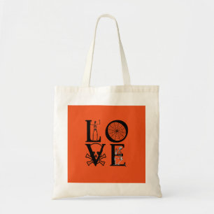 Tote Bag Amour personnalisé Araignée de crâne Halloween