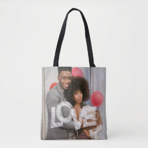 Tote Bag AMOUR Personnalisé Deux photos