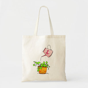Tote Bag Amour qui arrose, plante heureuse