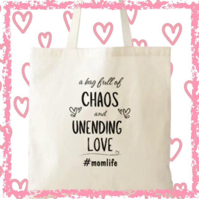 Tote Bag Amour sans fin Momlife Drôle Mère's Day Cadeau (Get yours today and embrace the chaos with love in every step!)