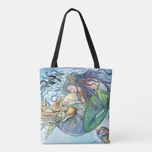 Tote Bag Amour sous-marin (Dos)