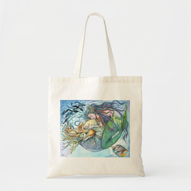 Tote Bag Amour sous-marin (Devant)