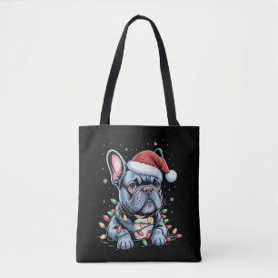 Tote Bag Amoureux de Bouledogue Français Frenchie Chapeau d
