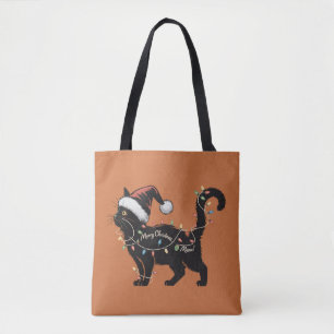 Tote Bag Amoureux de Chats Mignons Noël Maman Chat Cadeau d