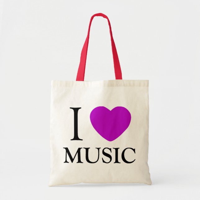 Tote Bag Amoureux de la musique (Devant)