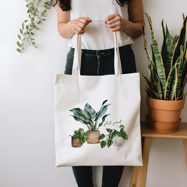 Tote Bag Amoureux de la nature, Plante botanique Parent (Créateur téléchargé)
