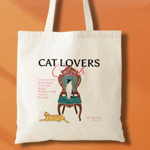 Tote Bag Amoureux de les chats rétro