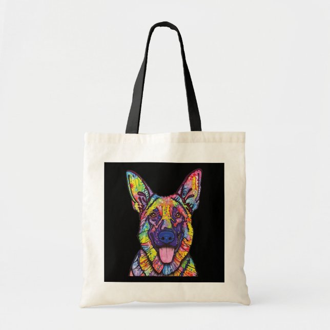 Tote Bag Amoureux de les chiens bergers allemands (Devant)