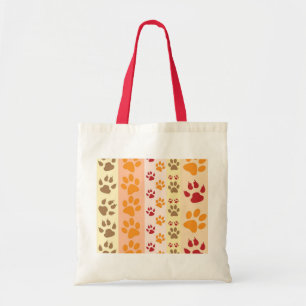 Tote Bag Amoureux de les chiens mignons d'empreintes de