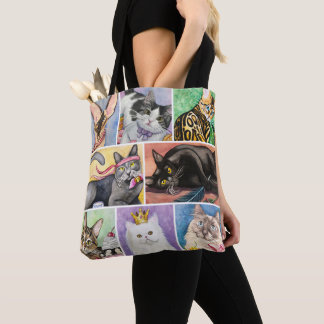 Tote Bag Amoureux des chats Fourre-tout