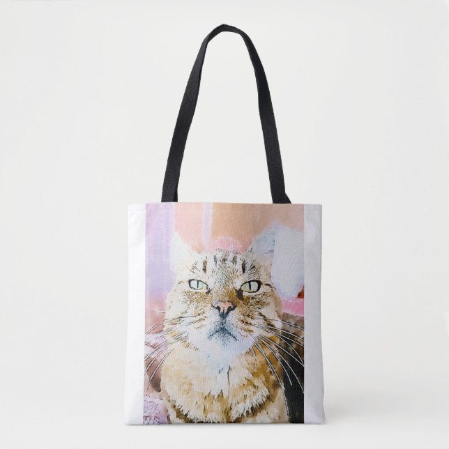 Tote Bag Amoureux des chats Fourre-tout (Devant)