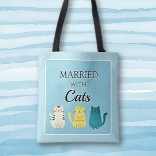 Tote Bag Amoureux des chats Fun personnalisé