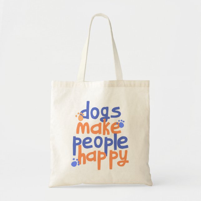 Tote Bag Amoureux des chiens amusant (Devant)