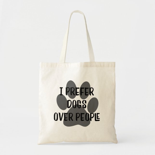 Tote Bag amoureux des chiens, bébé à fourrure, citation de  (Devant)