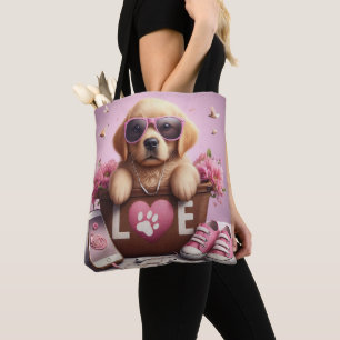 Tote Bag Amoureux des chiens Empreinte de patte personnalis