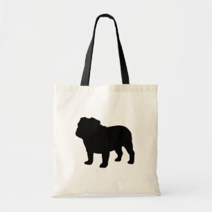 Tote Bag Amoureux des chiens frais anglais de la silhouette