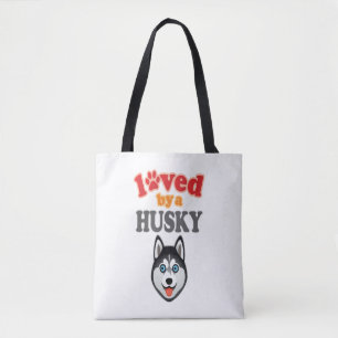 Tote Bag Amoureux des chiens Husky
