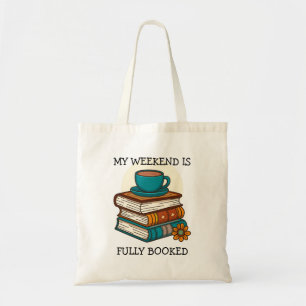Tote Bag Amoureux des livres, week-end complètement réservé
