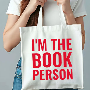 Tote Bag Amoureux du livre amusant Je suis la personne du l