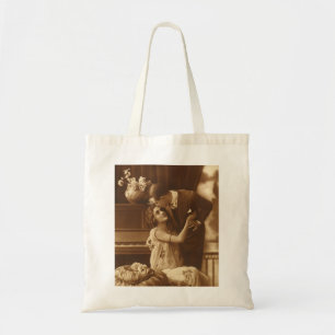 Tote Bag Amoureux vintages, Amour Romantique Musique romant