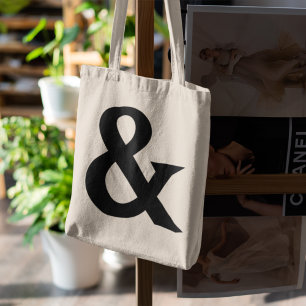 Tote Bag Ampersand Et Symbole Moderne Minimaliste Simple