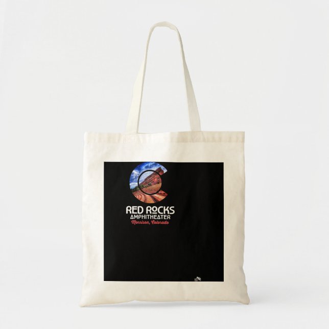Tote Bag Amphithéâtre Red Rocks - Drapeau d'état du Colorad (Devant)