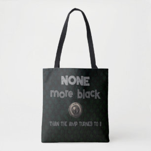 Tote Bag Amplified Blackness, Rocker Inspiré de Spinal Tap