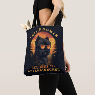 Tote Bag Amusant Affenpinscher Parent chien
