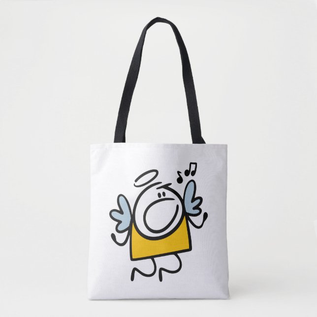 Tote Bag Amusant ange chanteur (Devant)