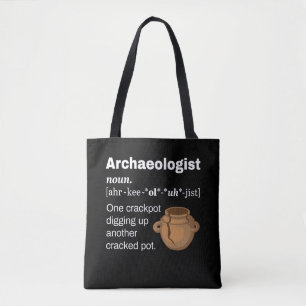 Tote Bag Amusant Archéologue Définition Pot fissuré