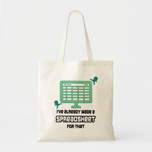 TOTE BAG AMUSANT DÉJÀ FAIT UNE FEUILLE DE CALCUL POUR CES D (Devant)