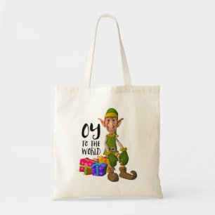 Tote Bag Amusant Elfe de Noël