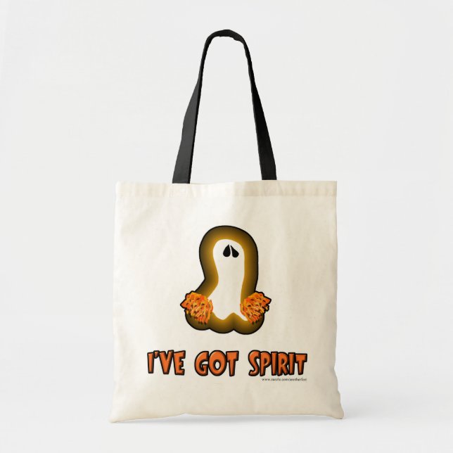 Tote Bag Amusant Esprit Fantôme Halloween Slogan Épic (Devant)
