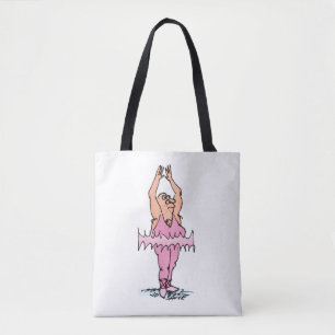 Tote Bag Amusant gars de ballet rose Tutu