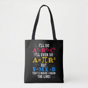 Tote Bag Amusant Humour enseignant mathématiques algèbre pl