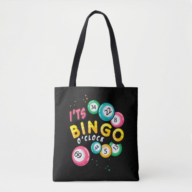 Tote Bag Amusant Joueur de Bingo Humour (Devant)