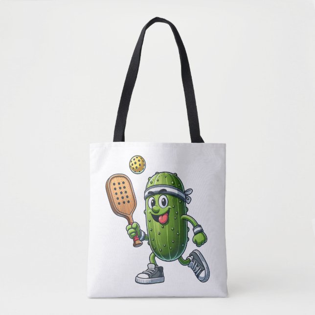 Tote Bag Amusant joueur de pickleball Louveur de paddleball (Devant)