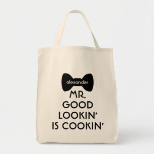 Tote Bag Amusant Moderne M. Bonne Cuisine Bowtie