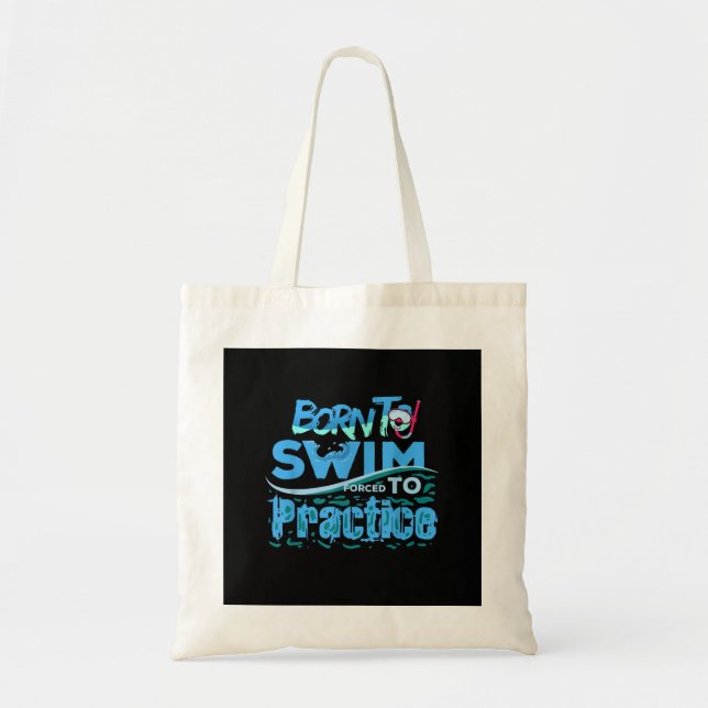 Tote Bag Amusant nage Cadeau design nage (Devant)