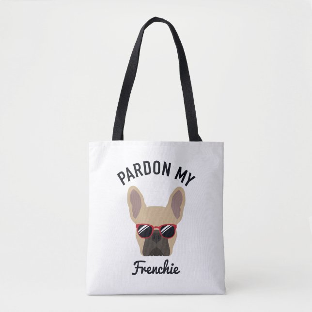 Tote Bag Amusant Pardon mon Français Lumière Fawn Français  (Devant)