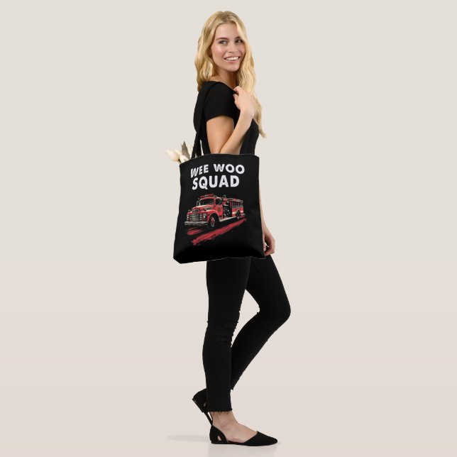 Tote Bag Amusant pompier Art pompier pompier pompier pompie (Sur le modèle)